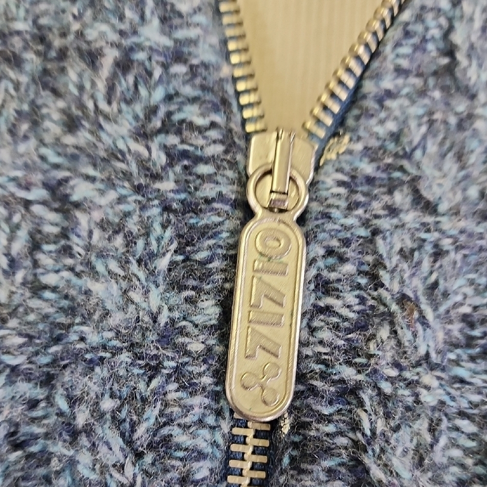 VTG OILILY WOOL Gray Zip-Up Hoodie SIZE XS - Picture 5 of 7